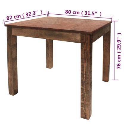 Esstisch Gemischtes Altholz 82x80x76 cm