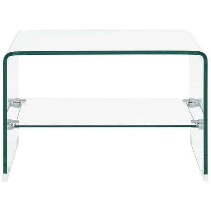 Couchtisch Transparent 50×45×33 cm Hartglas