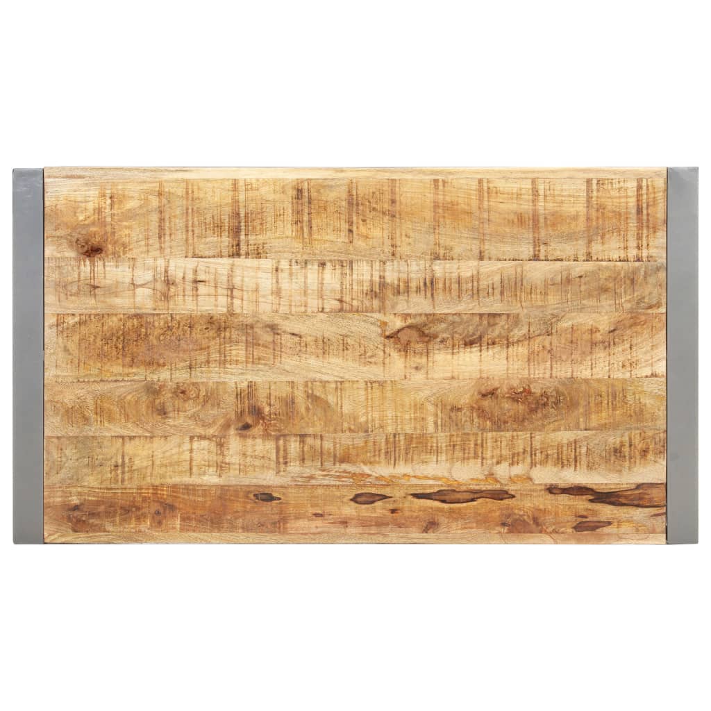 Couchtisch 110x60x40 cm Raues Mangoholz