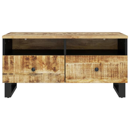 Couchtisch 80x54x40 cm Massivholz Mango & Holzwerkstoff