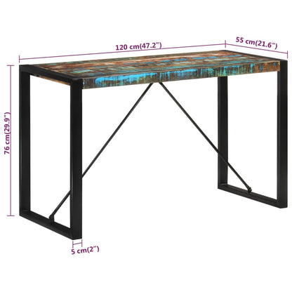 Esstisch 120x55x76 cm Altholz Massiv