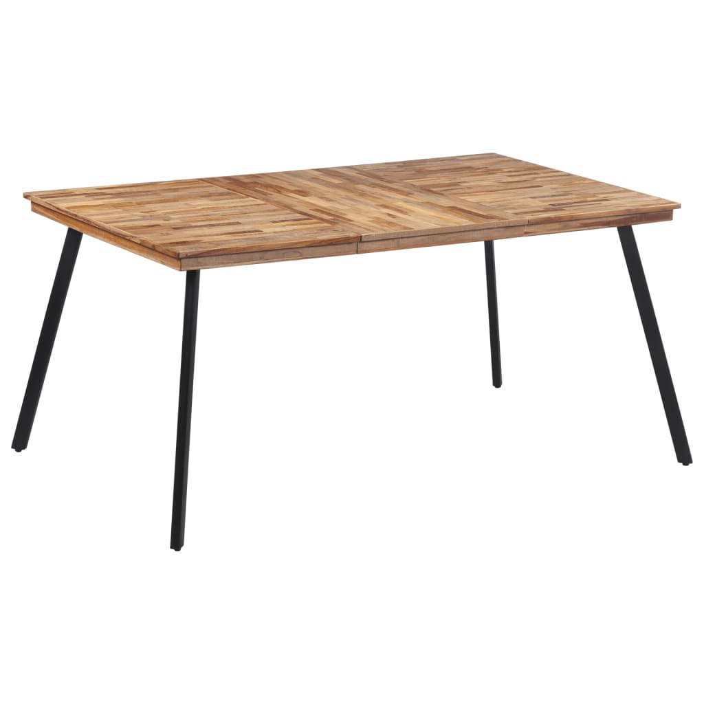 Esstisch 169x98,5x76 cm Massivholz Teak