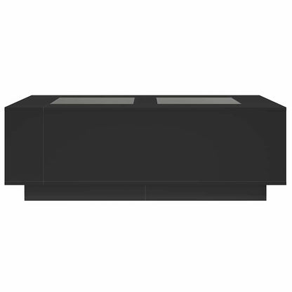 Couchtisch mit Infinity-LED Schwarz 116x69x40 cm