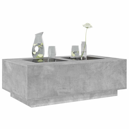 Couchtisch mit Infinity-LED Betongrau 116x69x40 cm