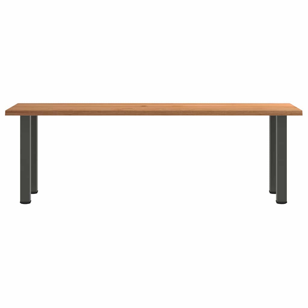 Esstisch mit Baumkanten 240x80x74cm Massivholz Eiche Rechteckig