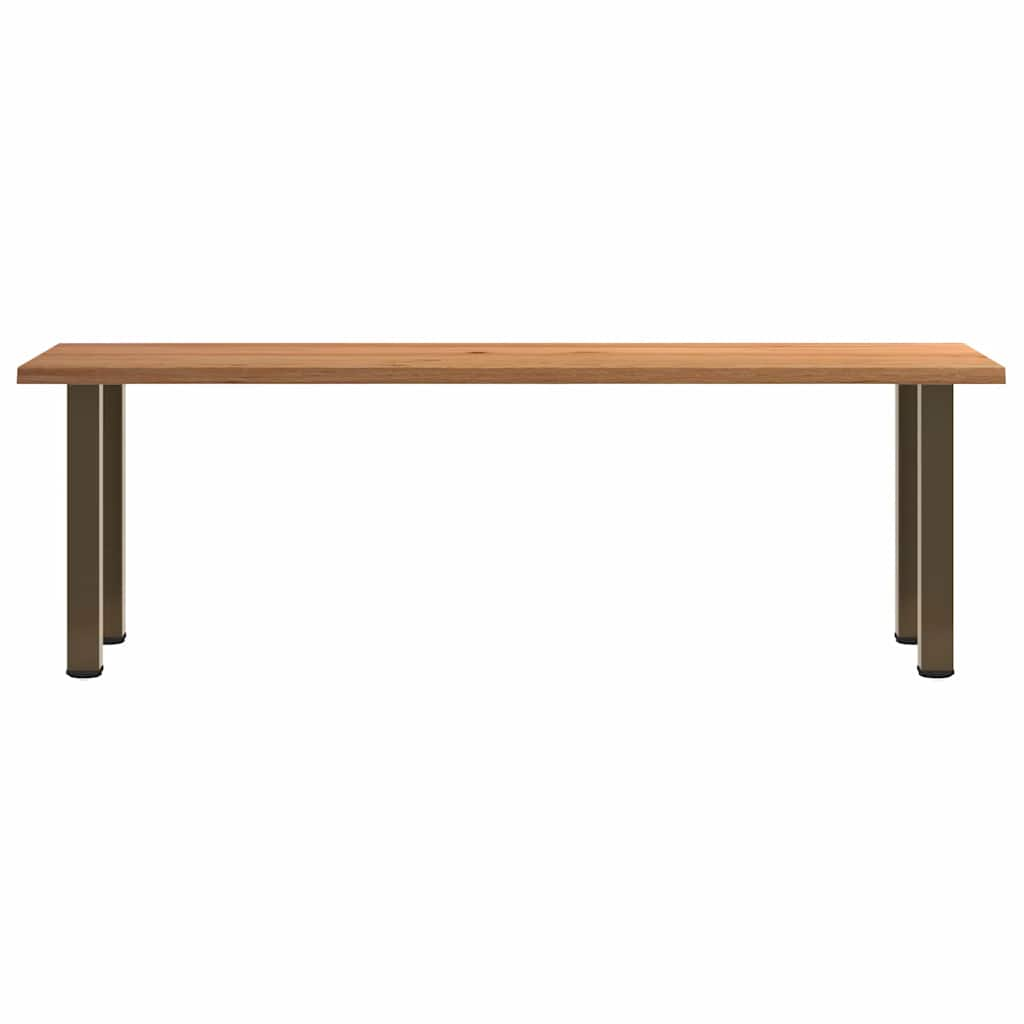 Esstisch mit Baumkanten 240x80x74cm Massivholz Eiche Rechteckig