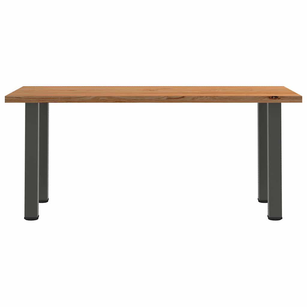 Esstisch Hellbraun 180x90x74 cm Massivholz Eiche Rechteckig