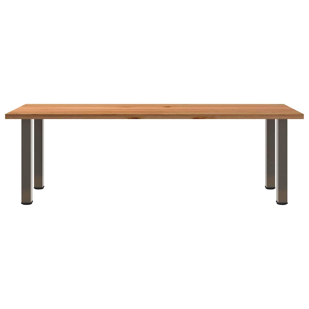 Esstisch Hellbraun 240x90x74 cm Massivholz Eiche Rechteckig