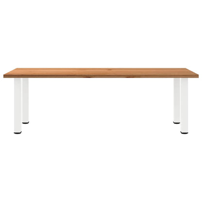 Esstisch Hellbraun 240x90x74 cm Massivholz Eiche Rechteckig