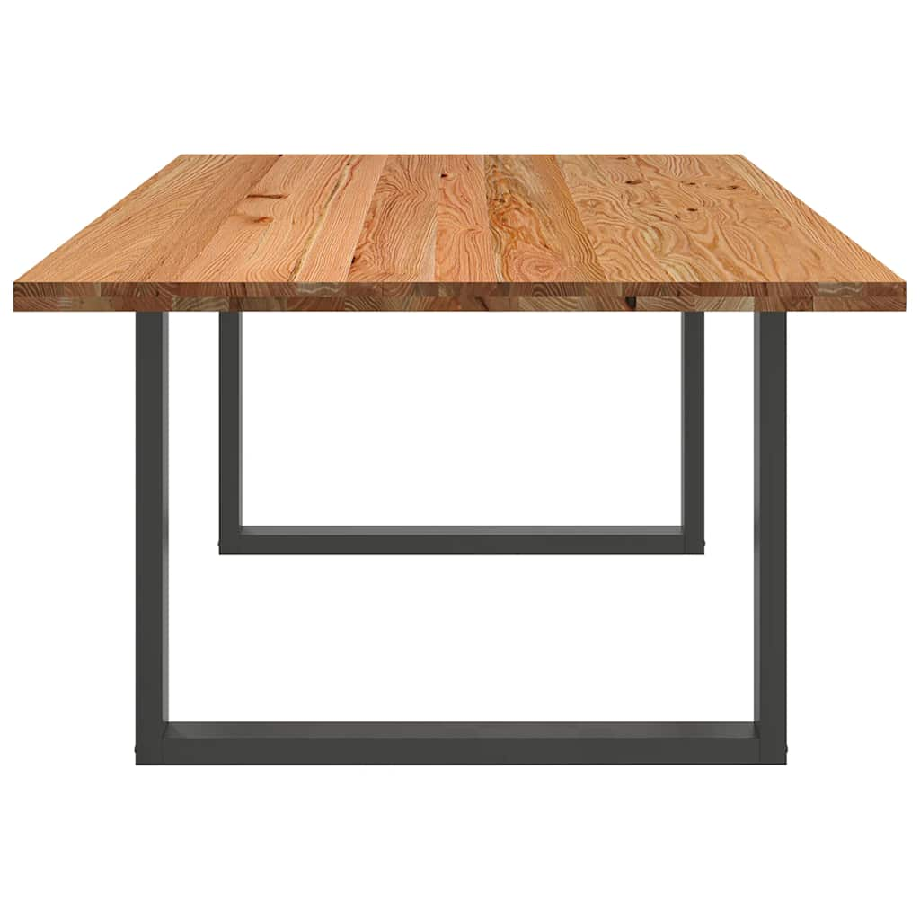 Esstisch Hellbraun 200x120x74 cm Massivholz Eiche Rechteckig