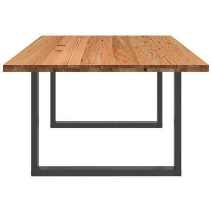 Esstisch Hellbraun 200x120x74 cm Massivholz Eiche Rechteckig