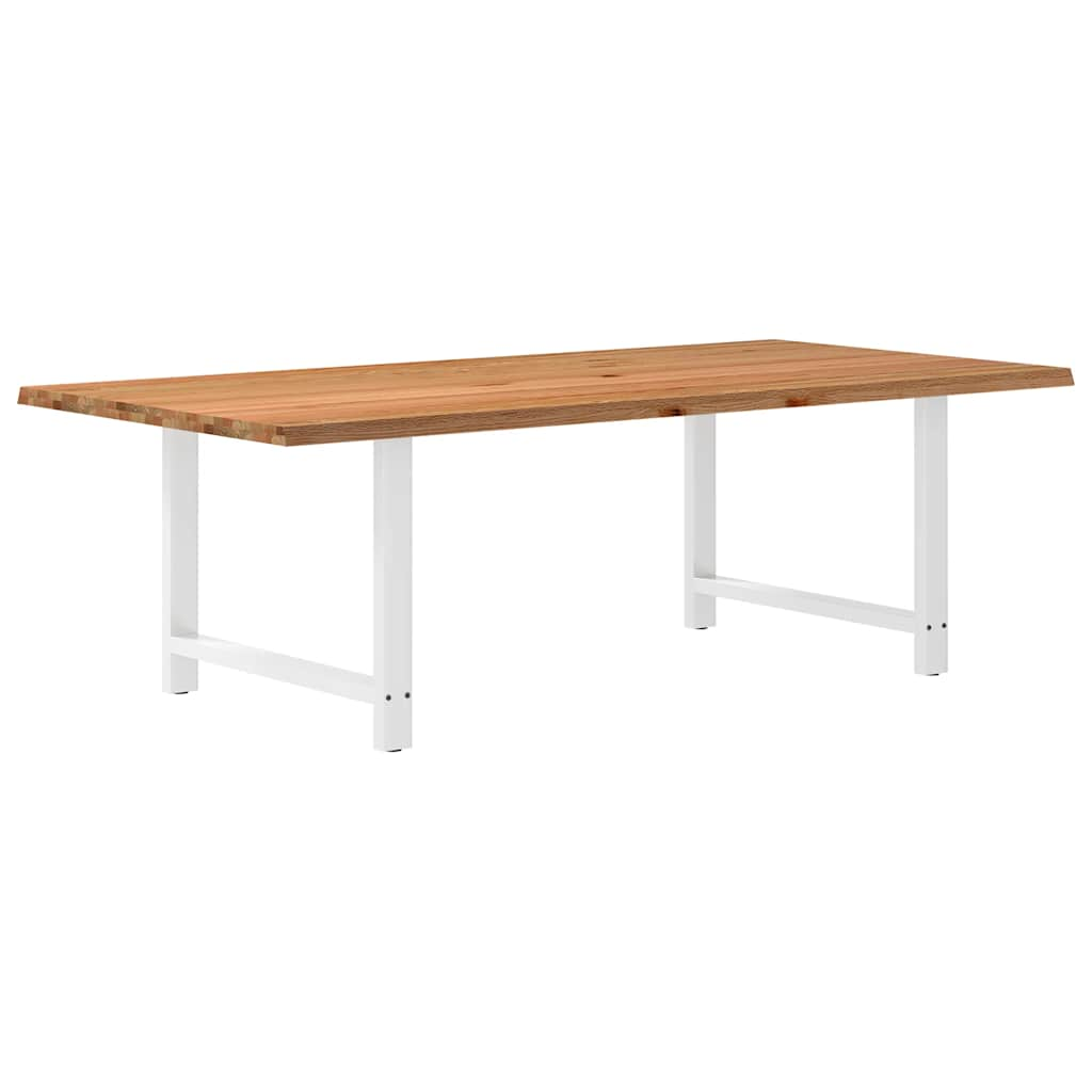 Esstisch Hellbraun 240x120x74 cm Massivholz Eiche Rechteckig