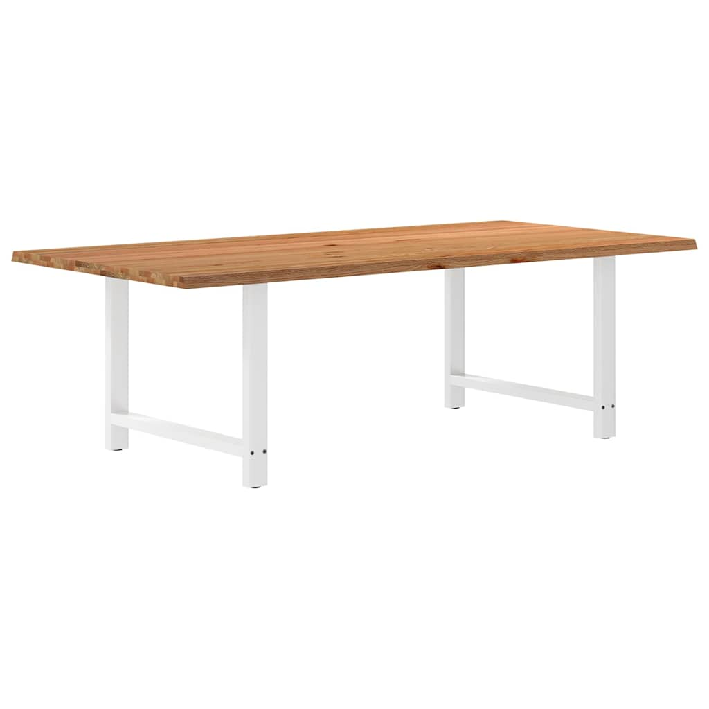 Esstisch Hellbraun 240x120x74 cm Massivholz Eiche Rechteckig