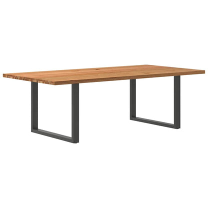 Esstisch Hellbraun 240x120x74 cm Massivholz Eiche Rechteckig