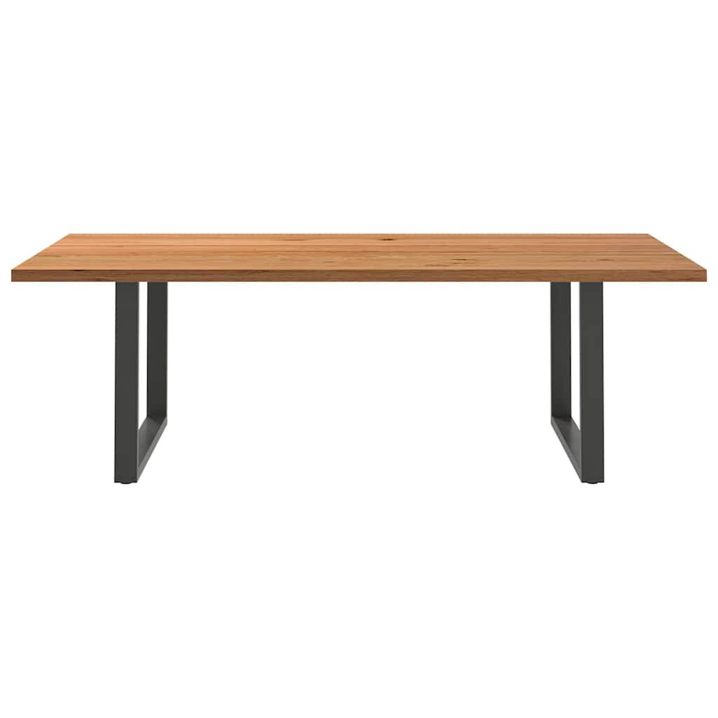 Esstisch Hellbraun 240x120x74 cm Massivholz Eiche Rechteckig