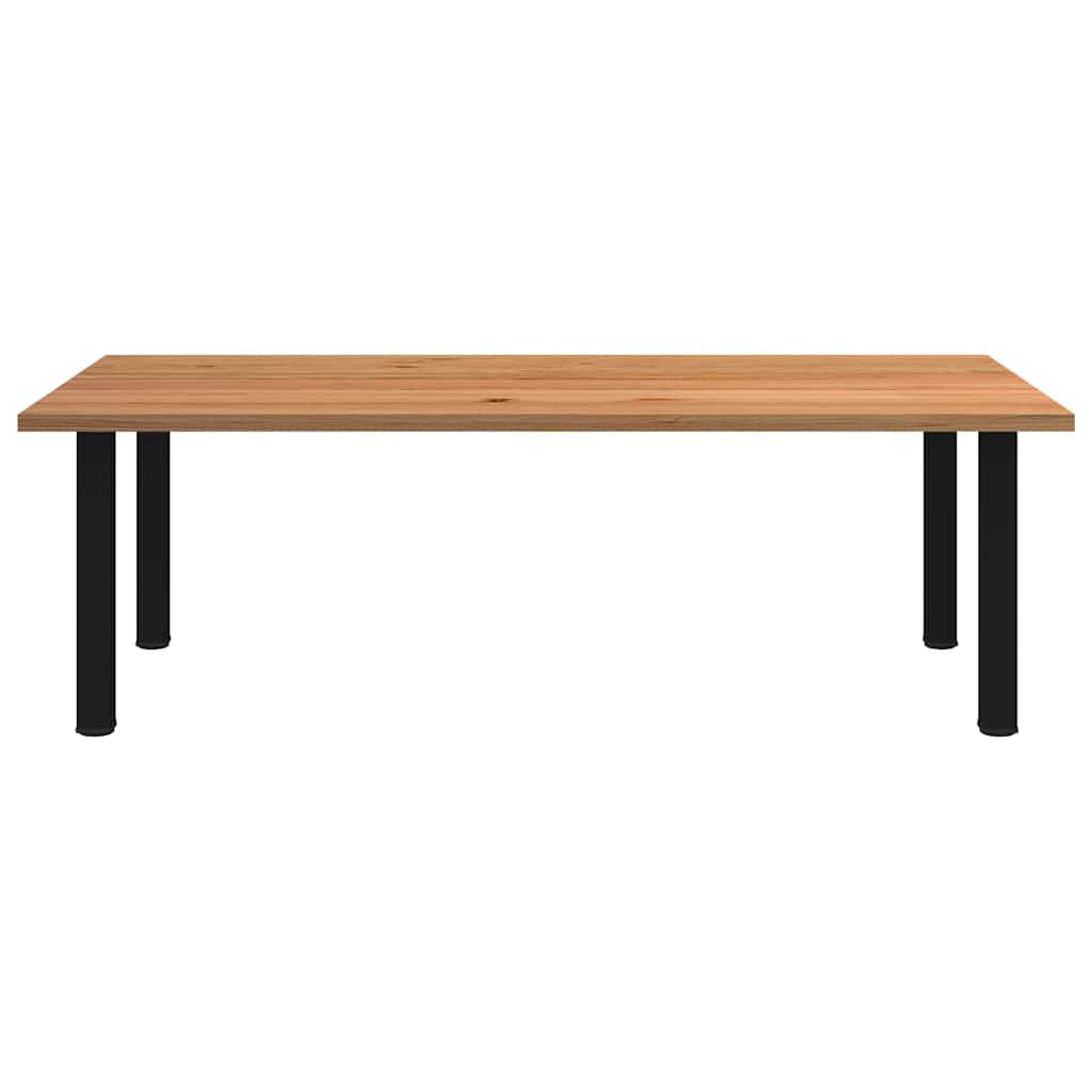 Esstisch Hellbraun 240x120x74 cm Massivholz Eiche Rechteckig