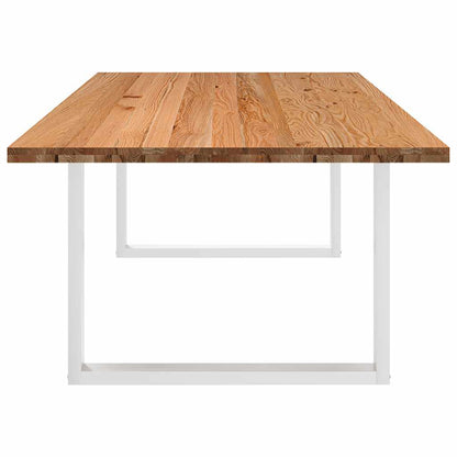 Esstisch Hellbraun 240x120x74 cm Massivholz Eiche Rechteckig