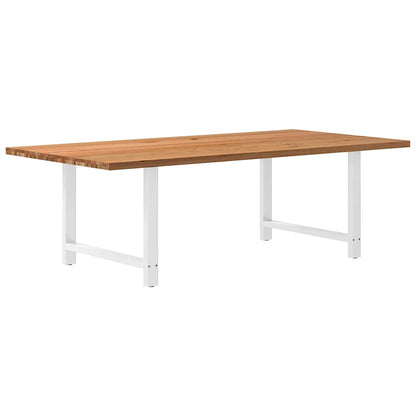 Esstisch Hellbraun 240x120x74 cm Massivholz Eiche Rechteckig