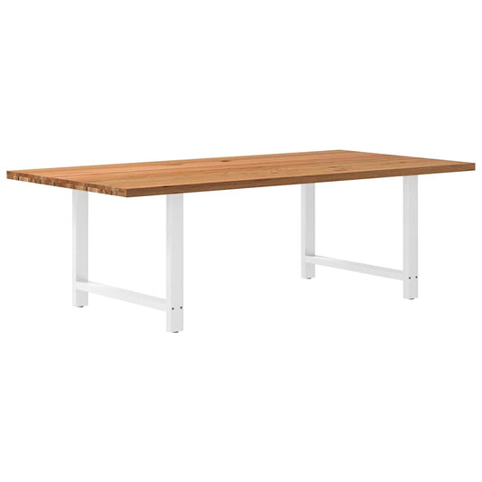 Esstisch Hellbraun 240x120x74 cm Massivholz Eiche Rechteckig