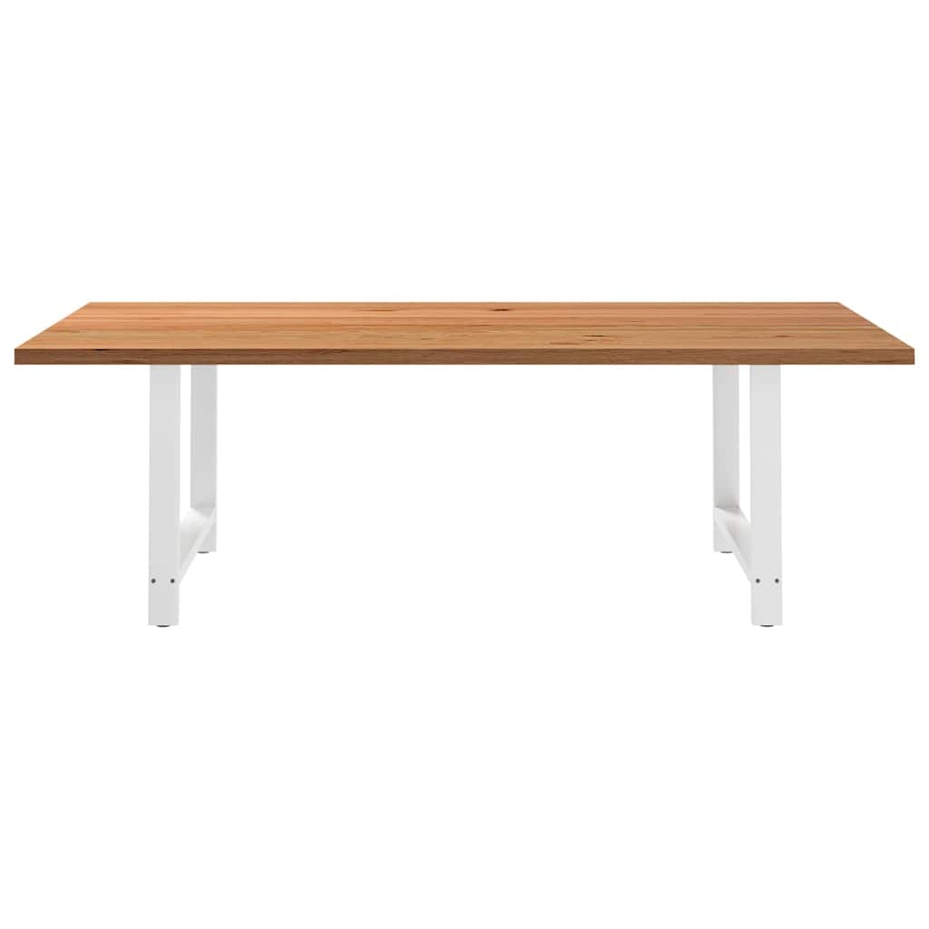 Esstisch Hellbraun 240x120x74 cm Massivholz Eiche Rechteckig