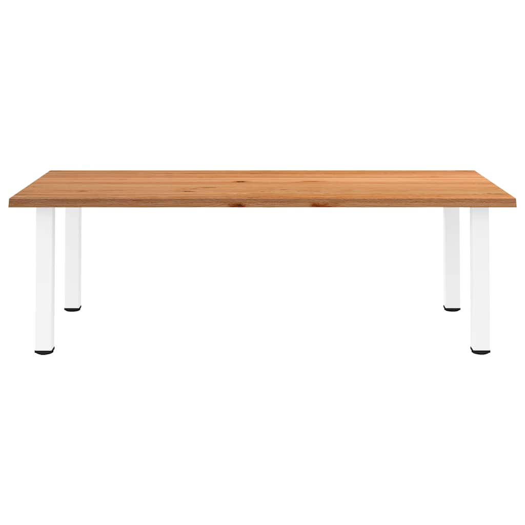 Esstisch Hellbraun 240x120x74 cm Massivholz Eiche Rechteckig