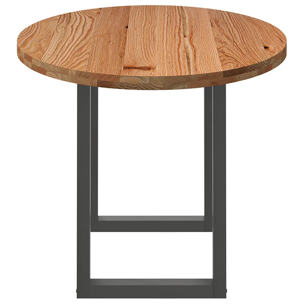 Esstisch Hellbraun 180x90x74 cm Massivholz Eiche Oval