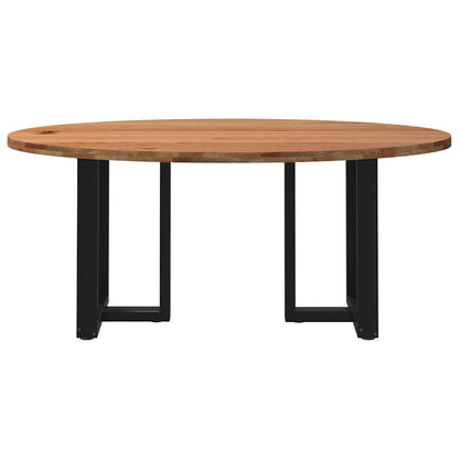 Esstisch Hellbraun 180x90x74 cm Massivholz Eiche Oval