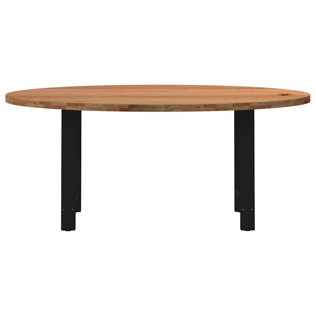 Esstisch Hellbraun 180x90x74 cm Massivholz Eiche Oval