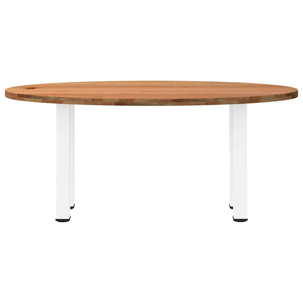 Esstisch Hellbraun 180x90x74 cm Massivholz Eiche Oval