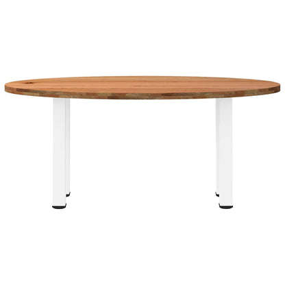 Esstisch Hellbraun 180x90x74 cm Massivholz Eiche Oval