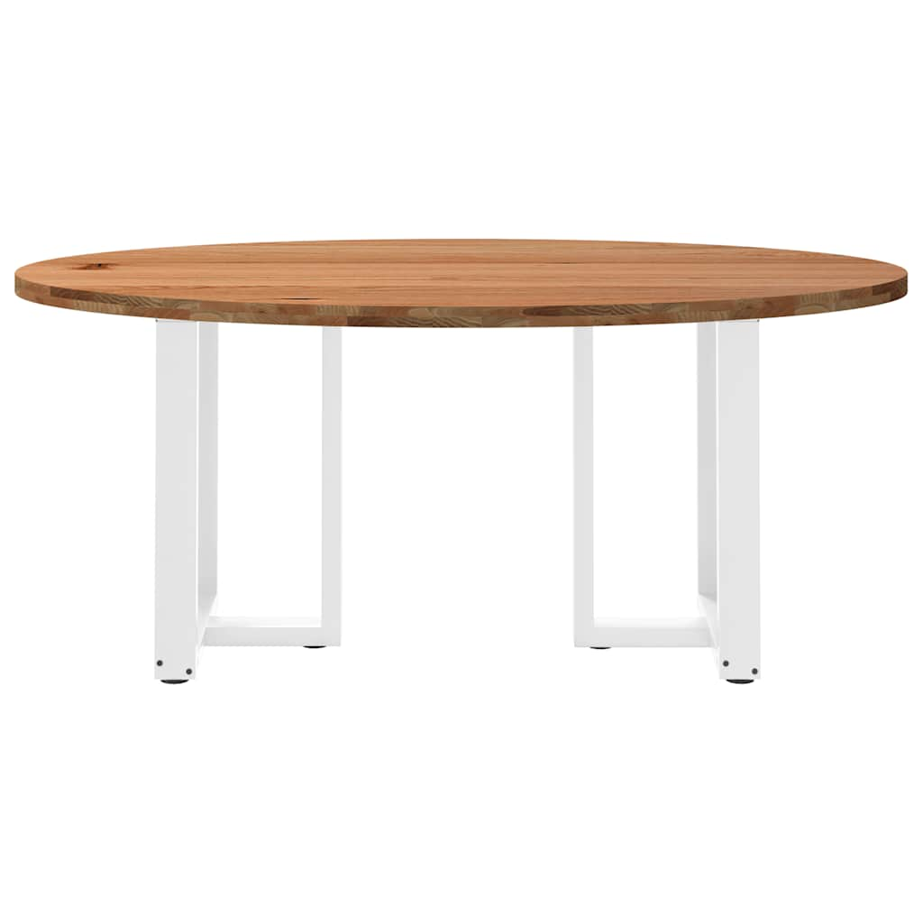 Esstisch Hellbraun 180x90x74 cm Massivholz Eiche Oval