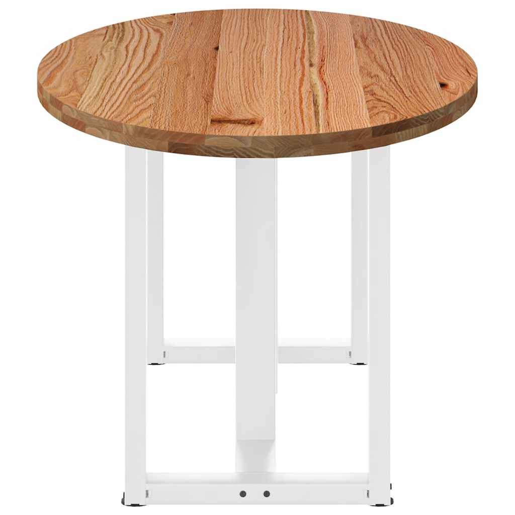 Esstisch Hellbraun 180x90x74 cm Massivholz Eiche Oval