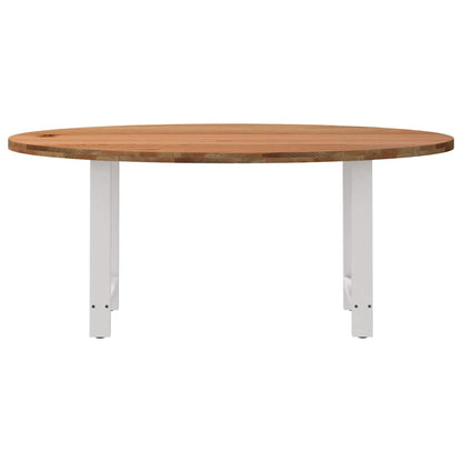 Esstisch Hellbraun 180x90x74 cm Massivholz Eiche Oval