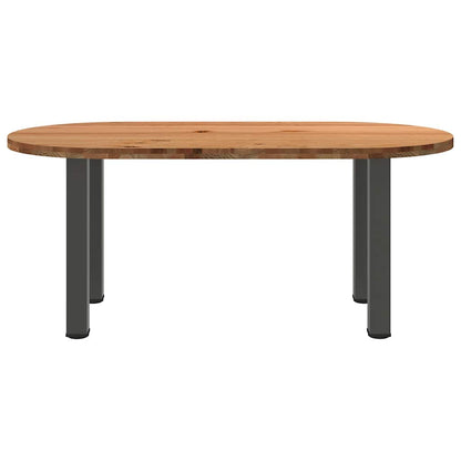 Esstisch Hellbraun 180x90x74 cm Massivholz Eiche Oval