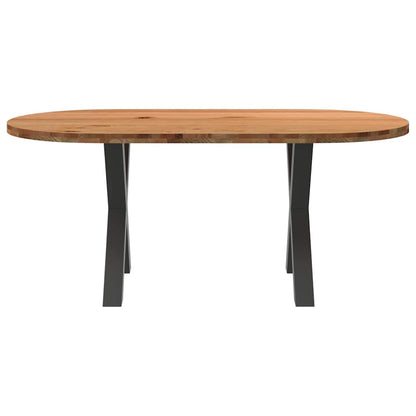 Esstisch Hellbraun 180x90x74 cm Massivholz Eiche Oval