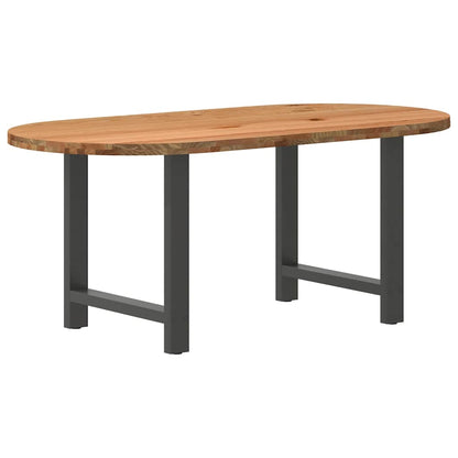 Esstisch Hellbraun 180x90x74 cm Massivholz Eiche Oval