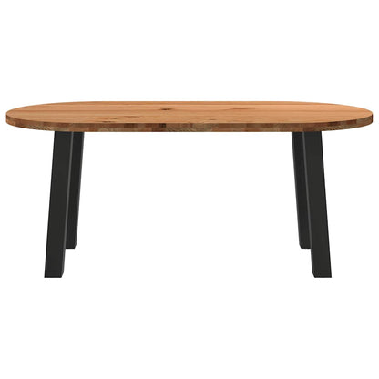 Esstisch Hellbraun 180x90x74 cm Massivholz Eiche Oval