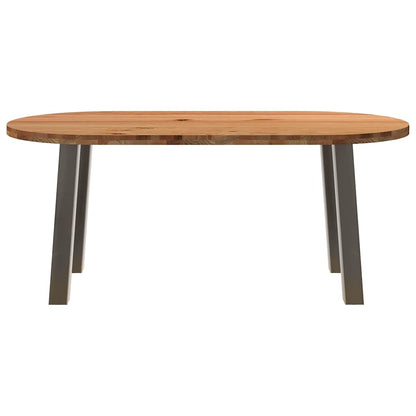 Esstisch Hellbraun 180x90x74 cm Massivholz Eiche Oval