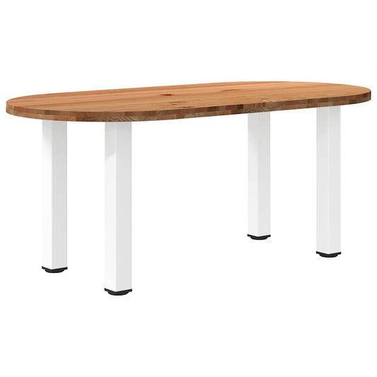 Esstisch Hellbraun 180x90x74 cm Massivholz Eiche Oval