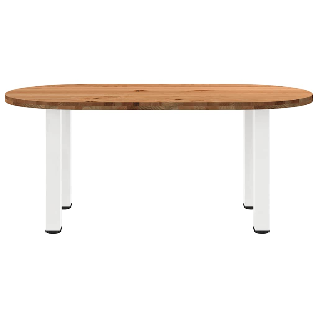 Esstisch Hellbraun 180x90x74 cm Massivholz Eiche Oval