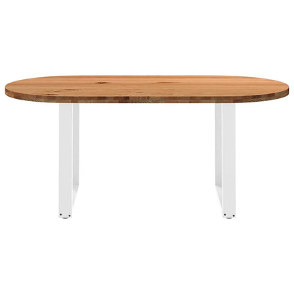 Esstisch Hellbraun 180x90x74 cm Massivholz Eiche Oval