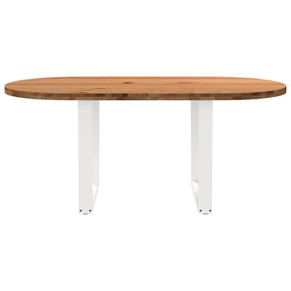 Esstisch Hellbraun 180x90x74 cm Massivholz Eiche Oval