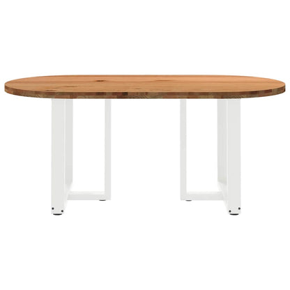 Esstisch Hellbraun 180x90x74 cm Massivholz Eiche Oval